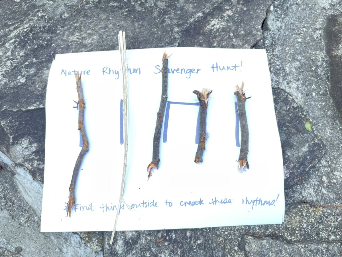 Happy Earth Day from Adaptive Music! We used gifts from our earth today to create some rhythms! 🌍 🍃 🌳