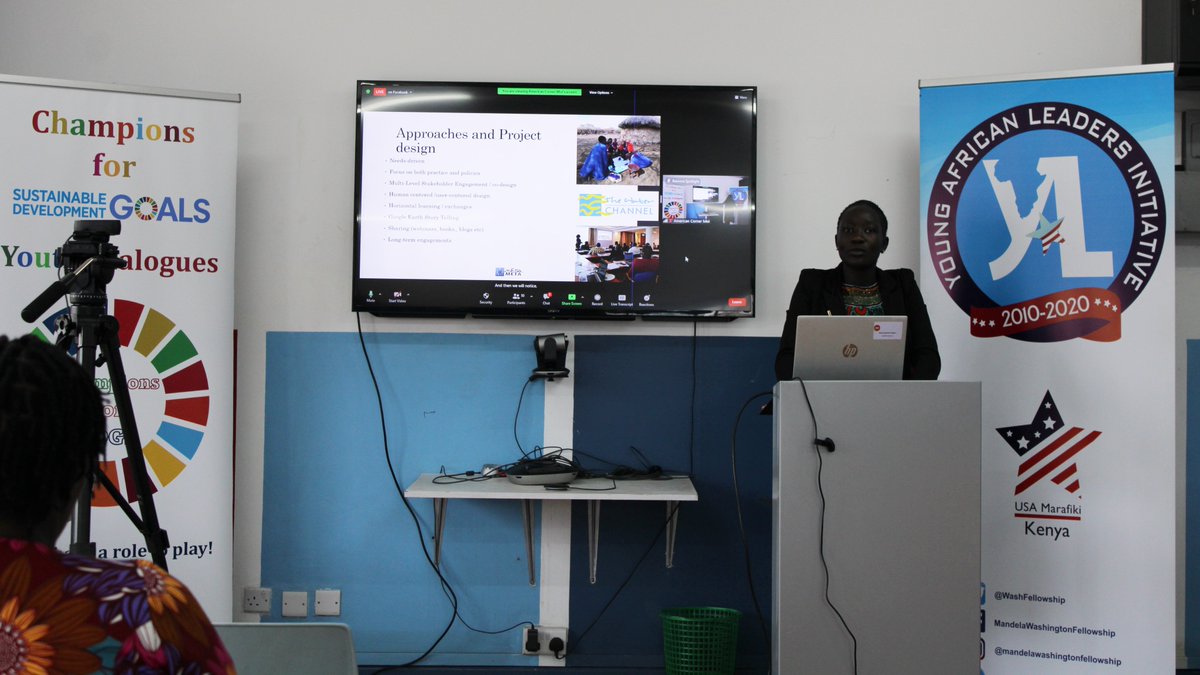 Champions4SDGs's tweet photo. Earlier today, @Champions4SDGs, @YALIAlumniKe and American Corner Moi held an Information Session themed: Climate Action; Our Role as Young Leaders.

We highlighted Climate Action, its relationship with SDGs and how young leaders are making change.

#EarthDay2022 #Champions4SDGs https://t.co/gJ206X0PxD