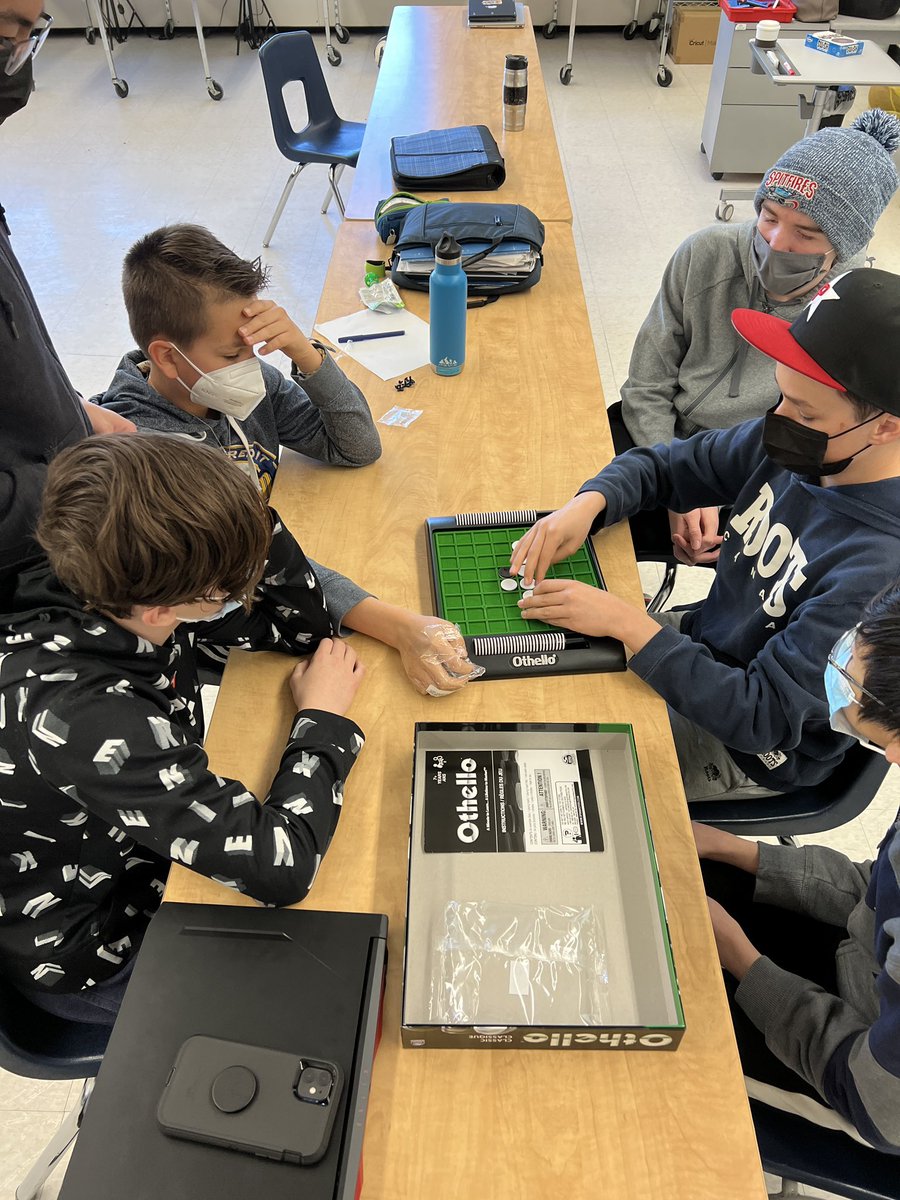 Grade 8s using their strategy and math skills on some classic and new board games <a href="/AllanAMartinPS/">Allan A. Martin</a>