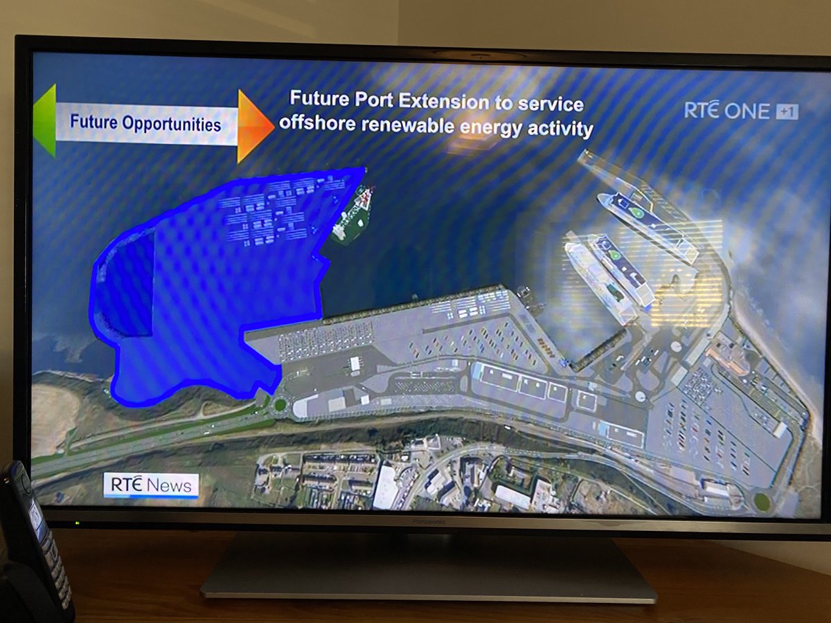 3DSim's tweet photo. Great to see RealSims animation of Rosslare Europort future vision making the main evening news tonight #3dplanning #digitalports #futurevisioning https://t.co/1jWG8ubqvV