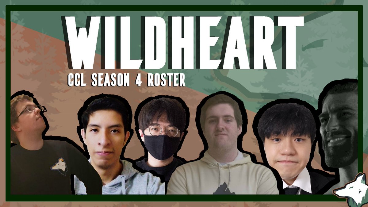 🐺 WildHeart <a href="/HeroesHearthCCL/">HeroesCCL by HeroesHearth</a> S4 🐺

(Left to Right)
🇺🇸 - <a href="/HOTSzergling/">Trevor McDaniel</a> 
🇵🇪 - <a href="/BryamCh123/">Bryam Chirinos</a> 
🇨🇦 - <a href="/wearyday_hots/">wearyday</a> 
🇨🇦 - <a href="/MasonBlaze_hots/">MasonBlaze</a> 
🇰🇷 - HaeBin
🇨🇦 - <a href="/Ibtingz/">ibtingz</a> 

We can't wait to get wild out there 😎
#LifeisWild