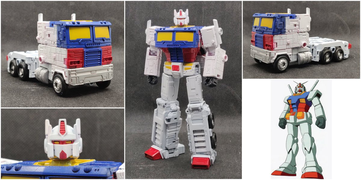 TheClutterdDesk's tweet photo. So as a sorta silly side project to test my new paints I decided to do a crossover custom, I give you Gundamimus Prime.

Thoughts?

#Transformers #Crossover #Gundam #Custom https://t.co/4VRU2yeQAf