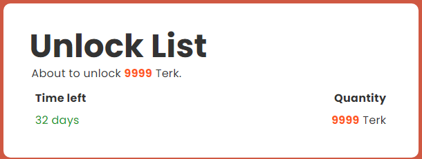 AjcmCampos's tweet photo. @TerkehhBsc One question, I already unlocked the tokens now below I get a sign that tells me 32 days, I mean for May 30 and it won't let me change, will it be that I have to wait until that date to be able to trade it? https://t.co/dP7kDiTBT5