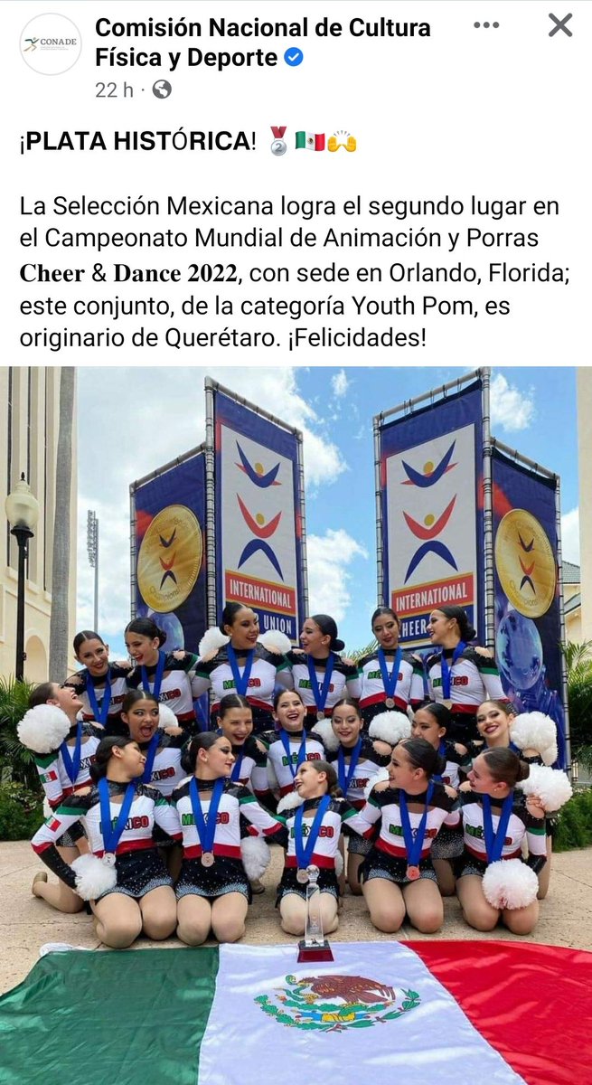 Para los que dicen que el porrismo no es un deporte importante 🥱