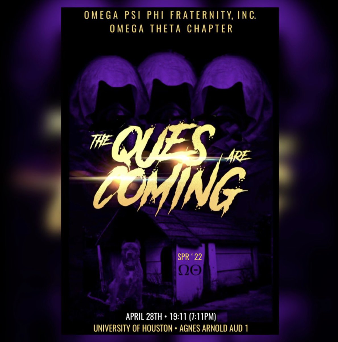 You know you always have to save the best for last! ⚡️ Thursday April 28th at 7:11pm, will be our New Member Presentation 
@ Agnes Auditorium 1. Come watch Da New Bruhz on the yard SHOWOWT‼️ 

#UH25 #UH24 #UH23 #UH22 #LLΩΘ