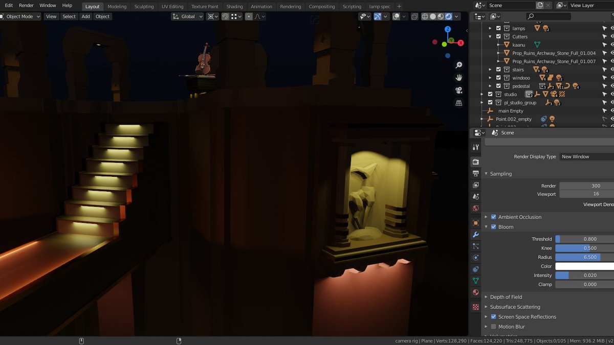 trthvlu's tweet photo. Progress Photos of the “Mystical Violin" Project (2020) (2/2) 

#wip #blendercommunity #NFT #NFTCommunity https://t.co/cufAYNvzl1