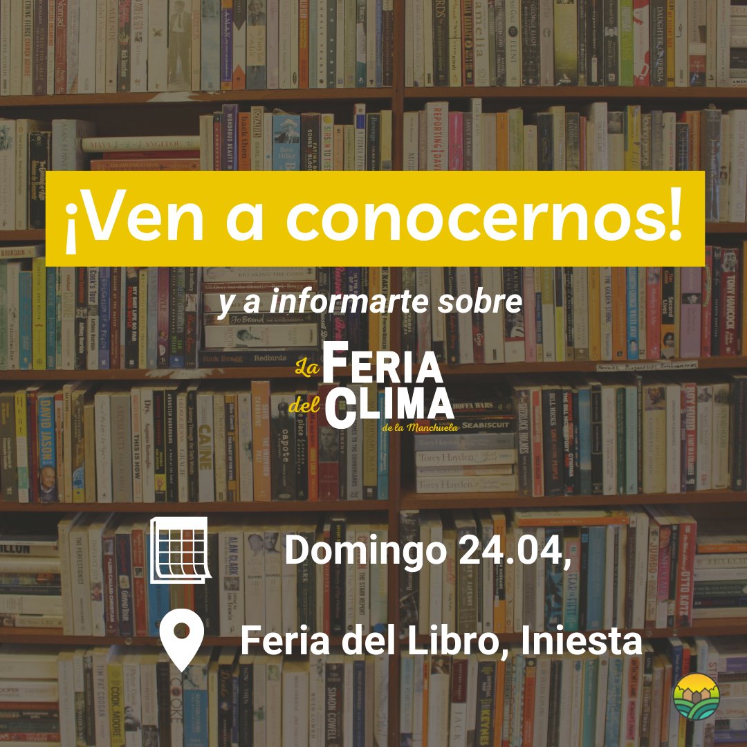 LMxClima's tweet photo. Estaremos encantadxs de charlar con vostrxs toda la mañana en nuestro puesto en la feria del libro de Iniesta 📚 Así que si estás interesadx en participar en la feria, si quieres saber más sobre #LMxC y el evento o si simplemente quieres conocernos, ¡Apúntate! https://t.co/WwL30rZsPW