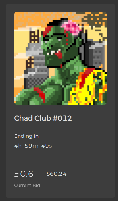 ChadClubNFT's tweet photo. ❗Less than 5 Hours❗

Chad Club #012
Current Bid : #012 - 0.6 ◎ Anon
Tick Size : 0.1 ◎

Time is ticking Chads 🧟‍♂️
Thanks for all who participate 

#NFT #NFTs #NFTCommunity #NFTCollection #Solana #SolanaNFTs #SOL #holaplex https://t.co/AIoNG323sz