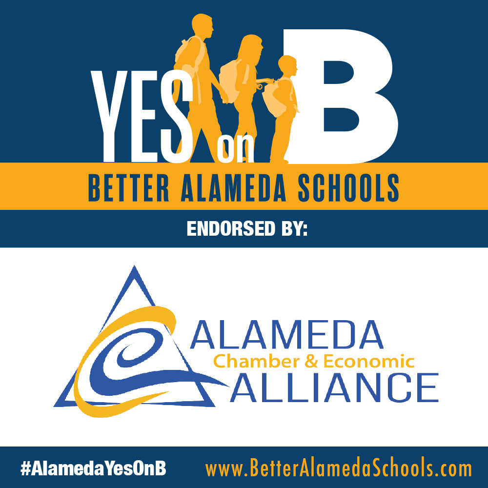 alameda_forward's tweet photo. Thank you to the @chamberalameda for your endorsement of Yes on Measure B. We are honored with your support and recognition that this measure is beneficial for all of Alameda. Stronger schools make for a stronger Alameda. #AlamedaYesOnB #june7Primary #alamtg https://t.co/G0JGDgQz7M
