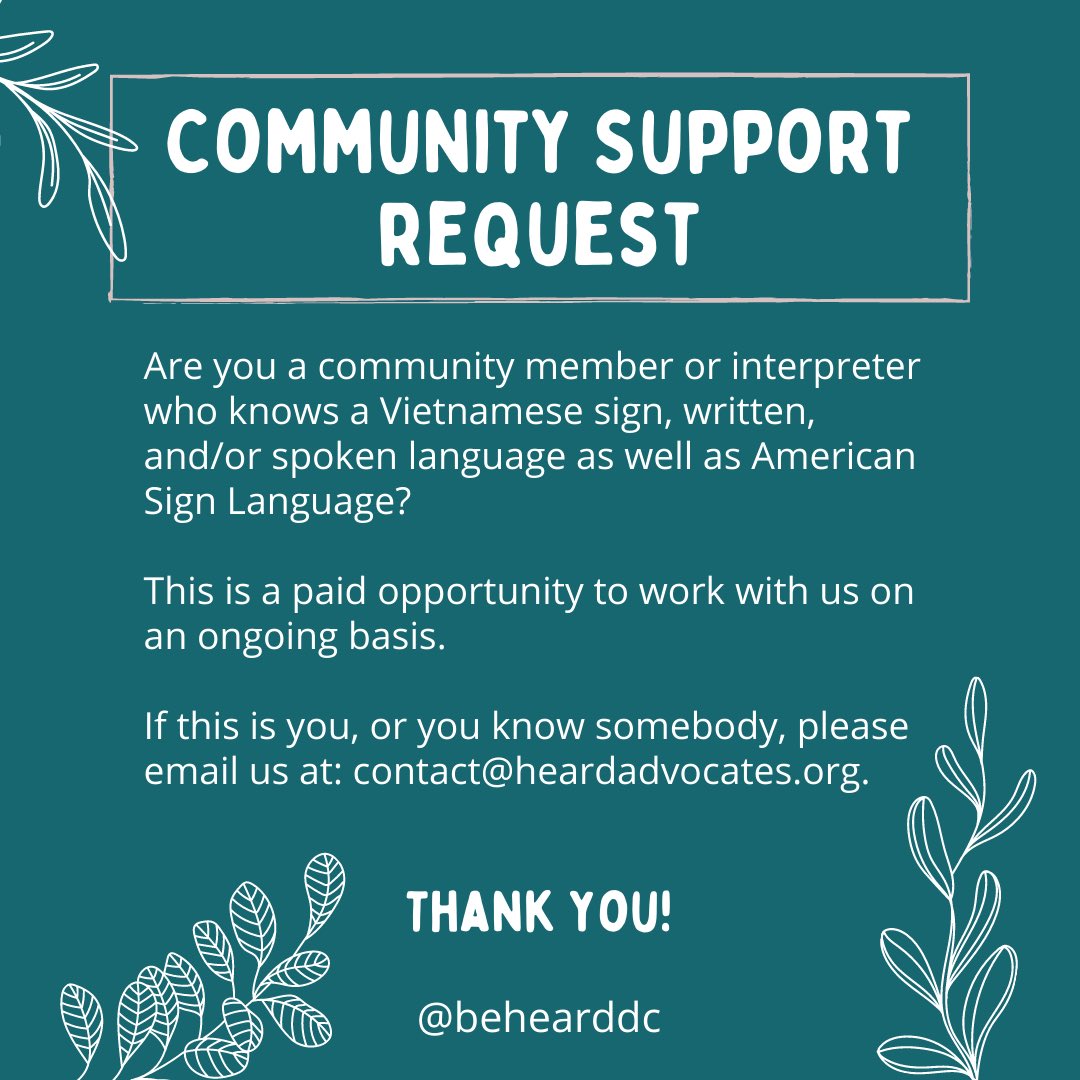 behearddc's tweet image. Share this with your communities! 

#LanguageJustice
#DisabilityJustice
