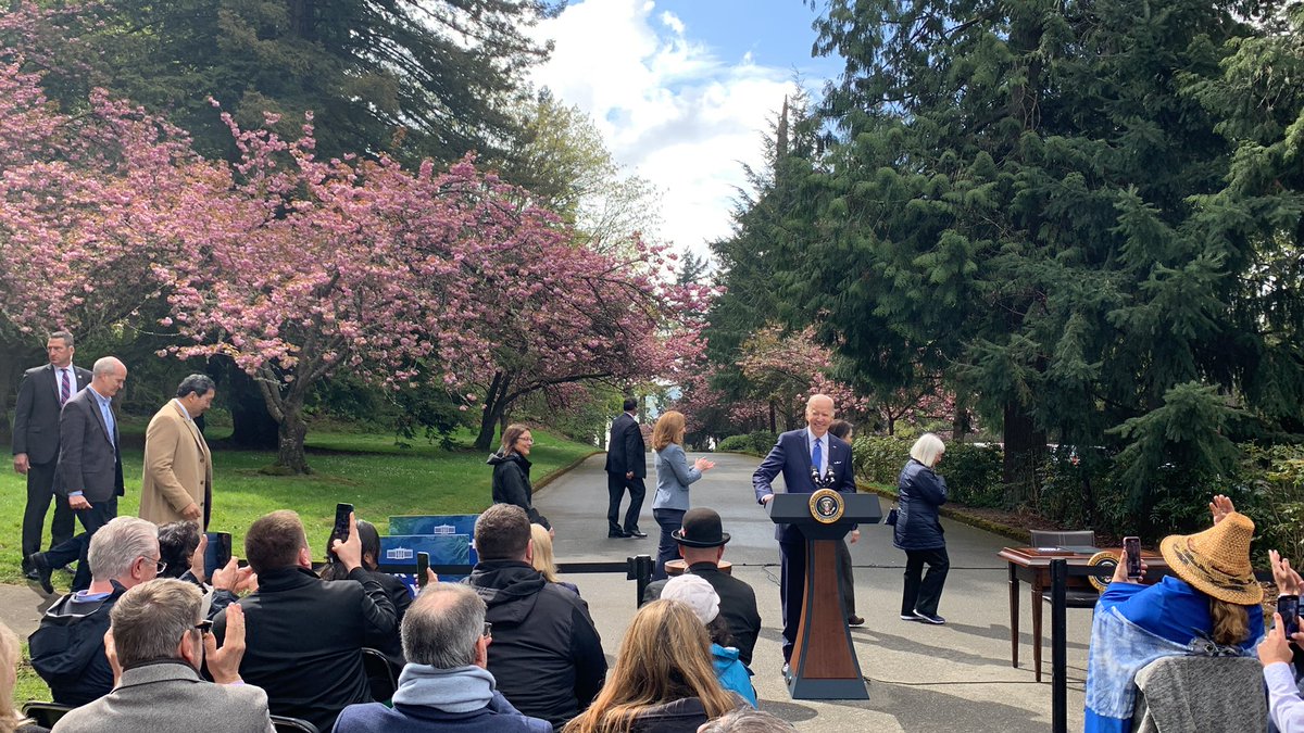 Biden: “all around this country there used to be a hell of a lot more forests like this.”