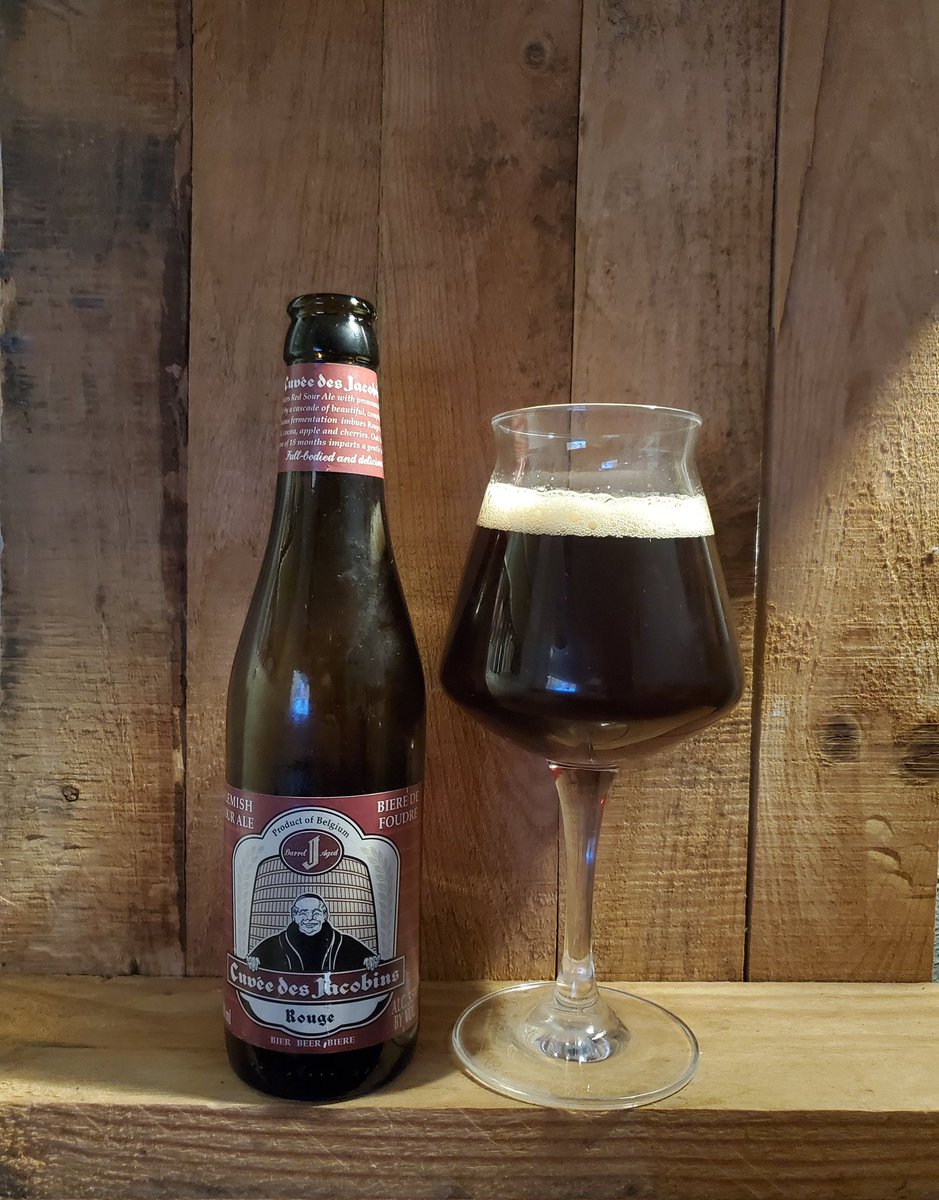 BeerExperiences (@beerexperiences) on Twitter photo Omer Vander Ghinste - Cuvée des Jacobins Rouge
Style: Sour / Flanders Ale 
ABV: 5.5%
IBU: 11
Bellegen, Vlaanderen , #belgium 
Untappd: 3.94/5
Salut! 🍻
Cuvée des Jacobins Rouge is a Flemish Sour Ale, red in color with a beguiling balance of malty sweetness and acidic sharpness. Omer Vander Ghinste - Cuvée des Jacobins Rouge
Style: Sour / Flanders Ale 
ABV: 5.5%
IBU: 11
Bellegen, Vlaanderen , #belgium 
Untappd: 3.94/5
Salut! 🍻
Cuvée des Jacobins Rouge is a Flemish Sour Ale, red in color with a beguiling balance of malty sweetness and acidic sharpness.