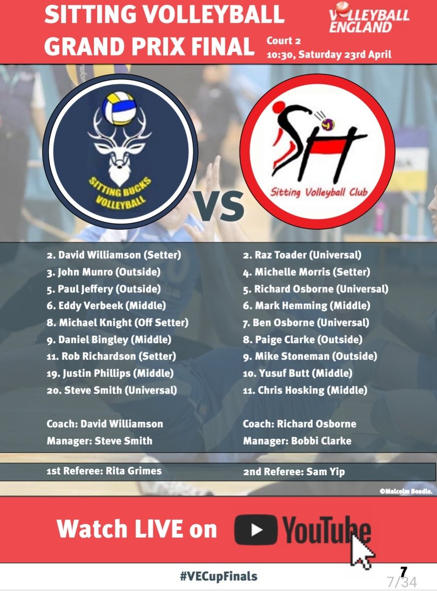 Tomorrow is the biggest match in Sitting Bucks history, the Grand Prix final vs our great rivals <a href="/SouthHantsSVC/">South Hants SVC</a> 

We are 3-3 in matches this season and this game marks the culmination of more than a years hard work given that we started zoom training in lockdown

#LetsGoBucks