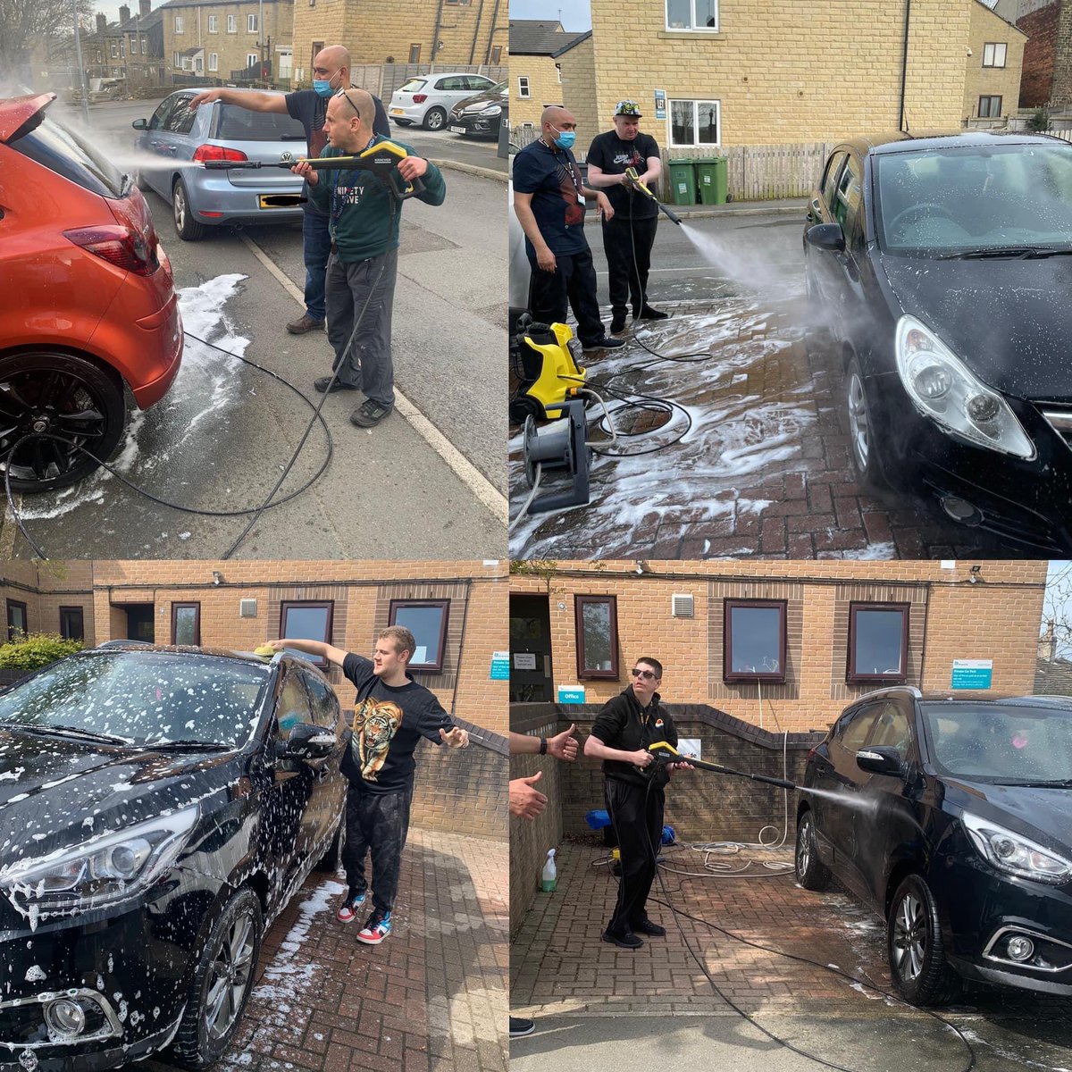 Here at Laurel Court we have been raising money for Harry by washing staffs cars. The service users have raised over £100 🧽🚙❤️ anyone wanting to donate to this lovely little boy can do so below ⬇️ <a href="/RiversideUK/">Riverside Group</a> @RiversideCarol <a href="/nicholson_sally/">Sally Nichols</a>  justgiving.com/crowdfunding/h…