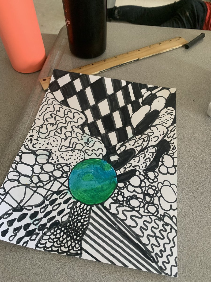 Planet 🌎 zentangles!