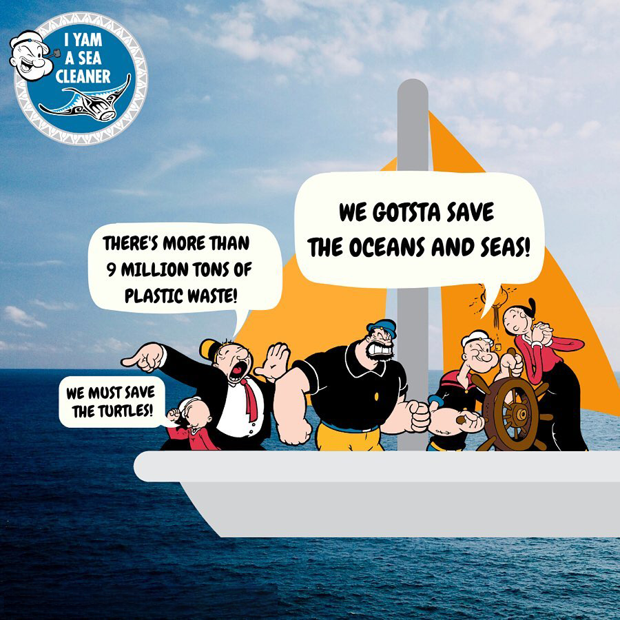 popeyetweetsk's tweet photo. ⚓️ WELL, BLOW ME DOWN!⚓️ I isk celebratin' #EarthDay by joinin' forces witsk @theseacleaners to save our seas! I isk proud to be a Sea Cleaner fightin' againstsk plastic pollution!
#PopeyeStrong #IYamASeaCleaner #beatplasticpollution #TheSeaCleaners #MantaProject https://t.co/qWgMPCGa6p