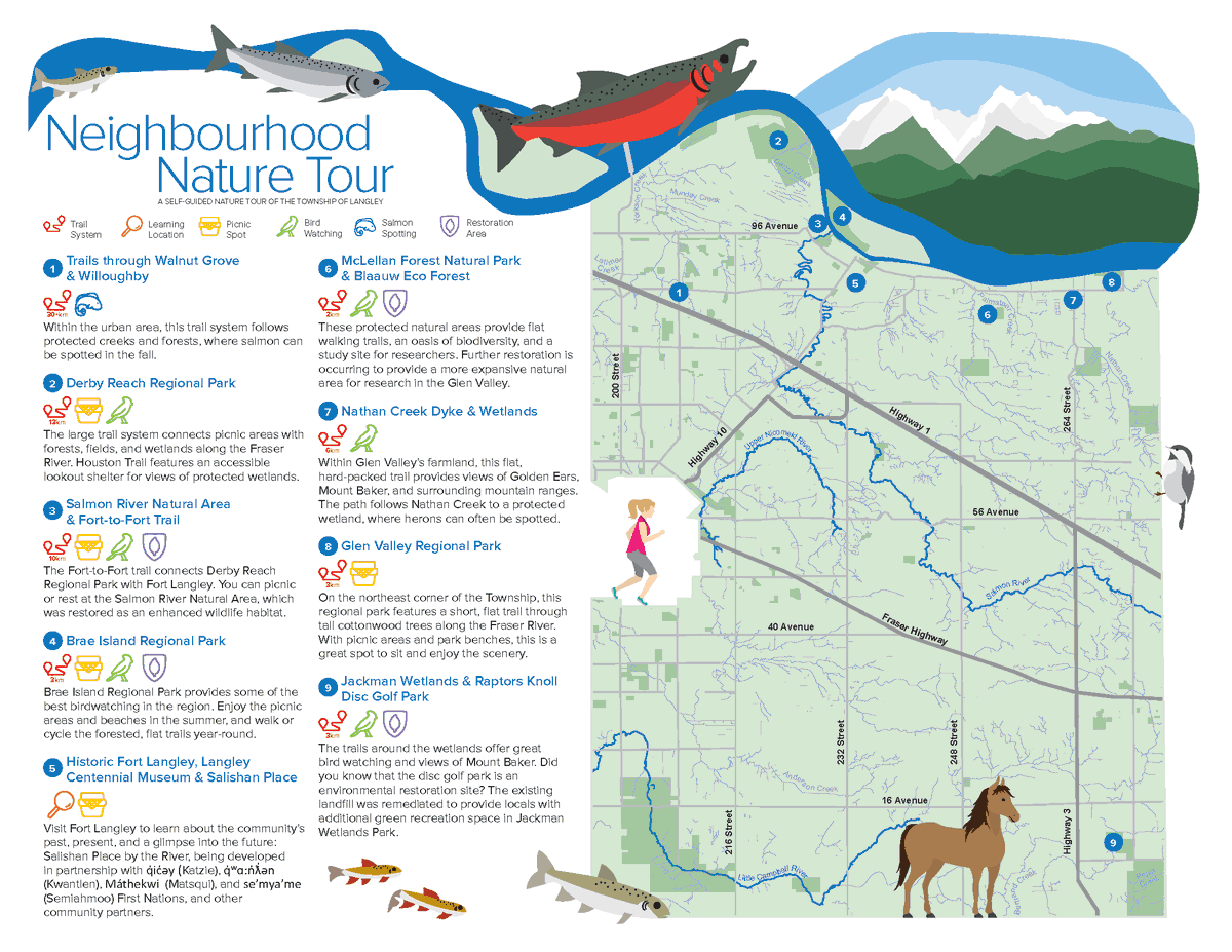 LangleyTownship's tweet photo. Happy Earth Day! Celebrate by exploring our brand-new Neighbourhood Nature Tour: a self-guided nature tour through the Township of Langley. Find the high-resolution tour map and take part in our wildflower seed giveaway at https://t.co/UGtOnnmlLx https://t.co/3bMlzLAgzo