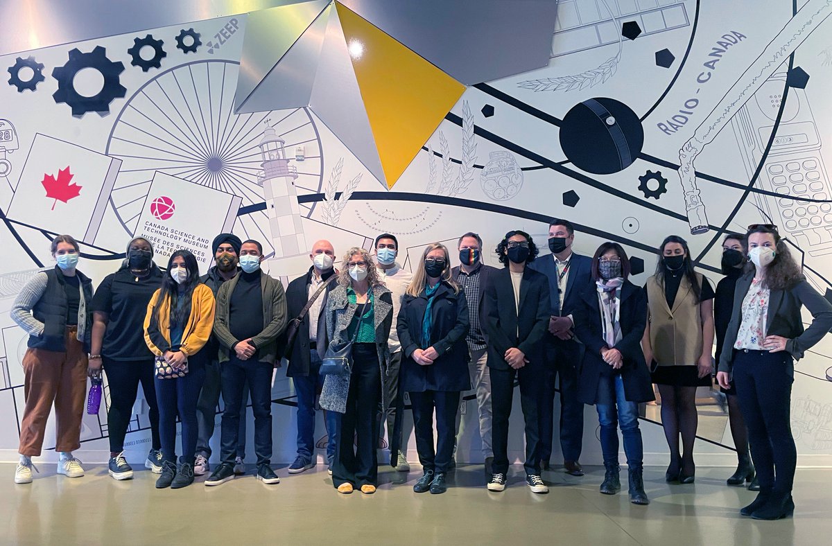 L_DiVito's tweet photo. Very happy to have the HCI students from the Algonquin College Human Centred Design Lab at the @SciTechMuseum today presenting their final projects on engaging museum audiences, digitally. Great work, all!

@human_centred #UX #design #museums #museum #student #digital https://t.co/ZAkUUHathn
