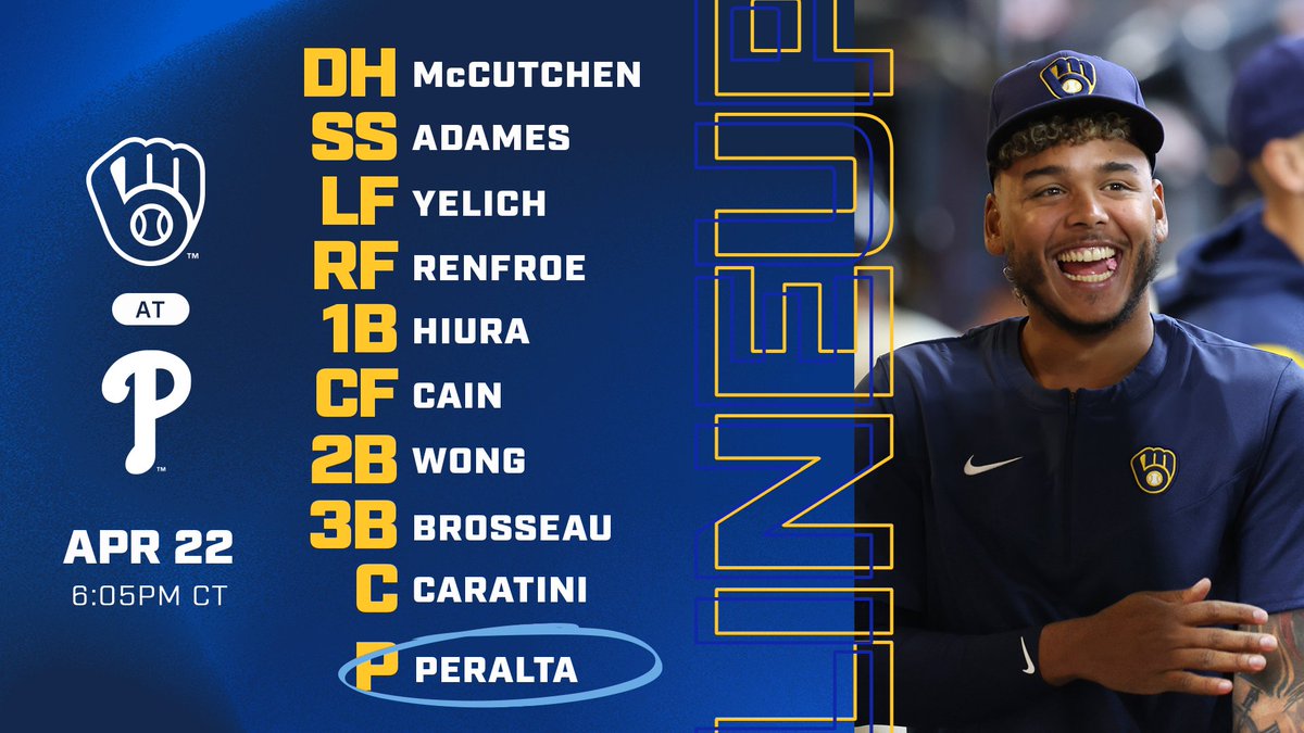 Brewers's tweet photo. Freddy takes the bump as we look for 5 straight!

📺: @BallySportWI 
📻: @ESPNMilwaukee

#ThisIsMyCrew https://t.co/DSjdk5vAnH