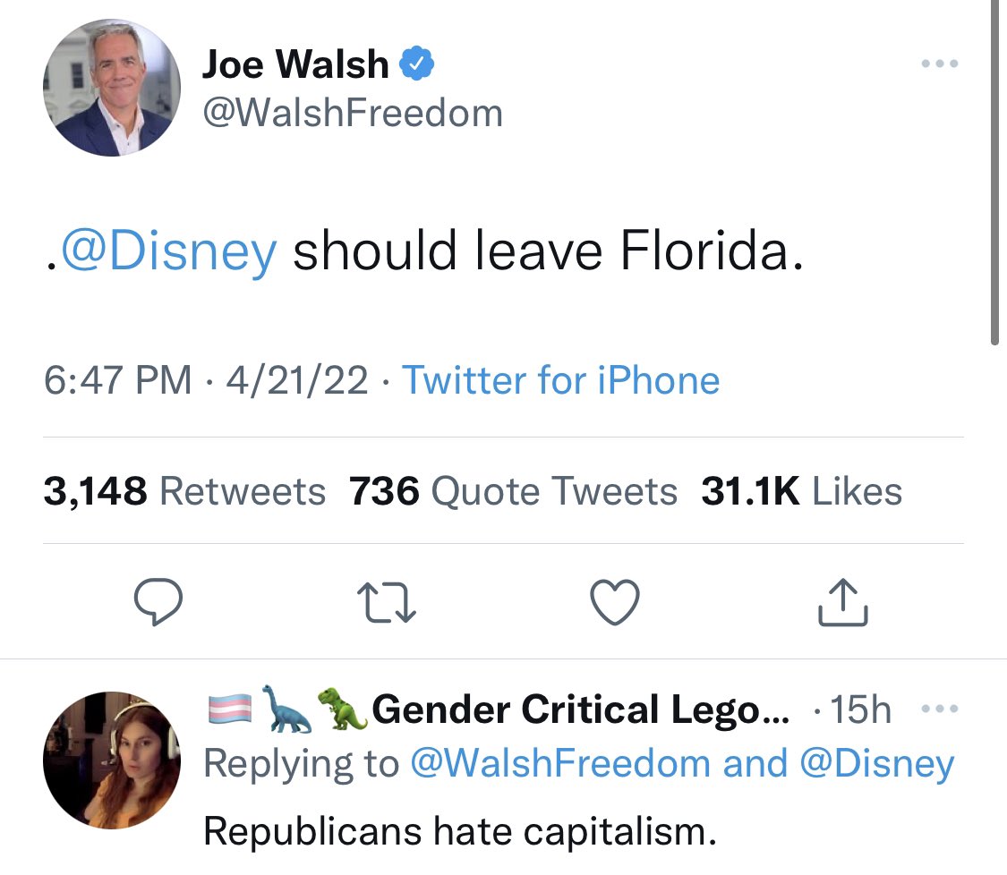 NxtLevelPatriot's tweet photo. Joe Walsh should leave the media https://t.co/vpYHqDVbCL