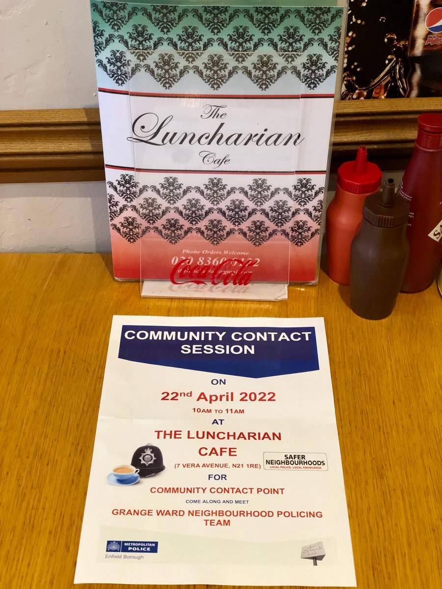 MPSGrangeYE's tweet photo. @MPSGrangeYE SNT Ward Officers PC LEADER &amp; PCSO ANASTASIOU were out on foot patrol across Grange Ward in continued effort to prevent crime &amp; reassure people. On the 22/4/22 we had a #CommunityContactSession in Grange Park &amp; patrols around Enfield town centre…
#EnjoyEnfieldSafely https://t.co/V63hOQVqNY