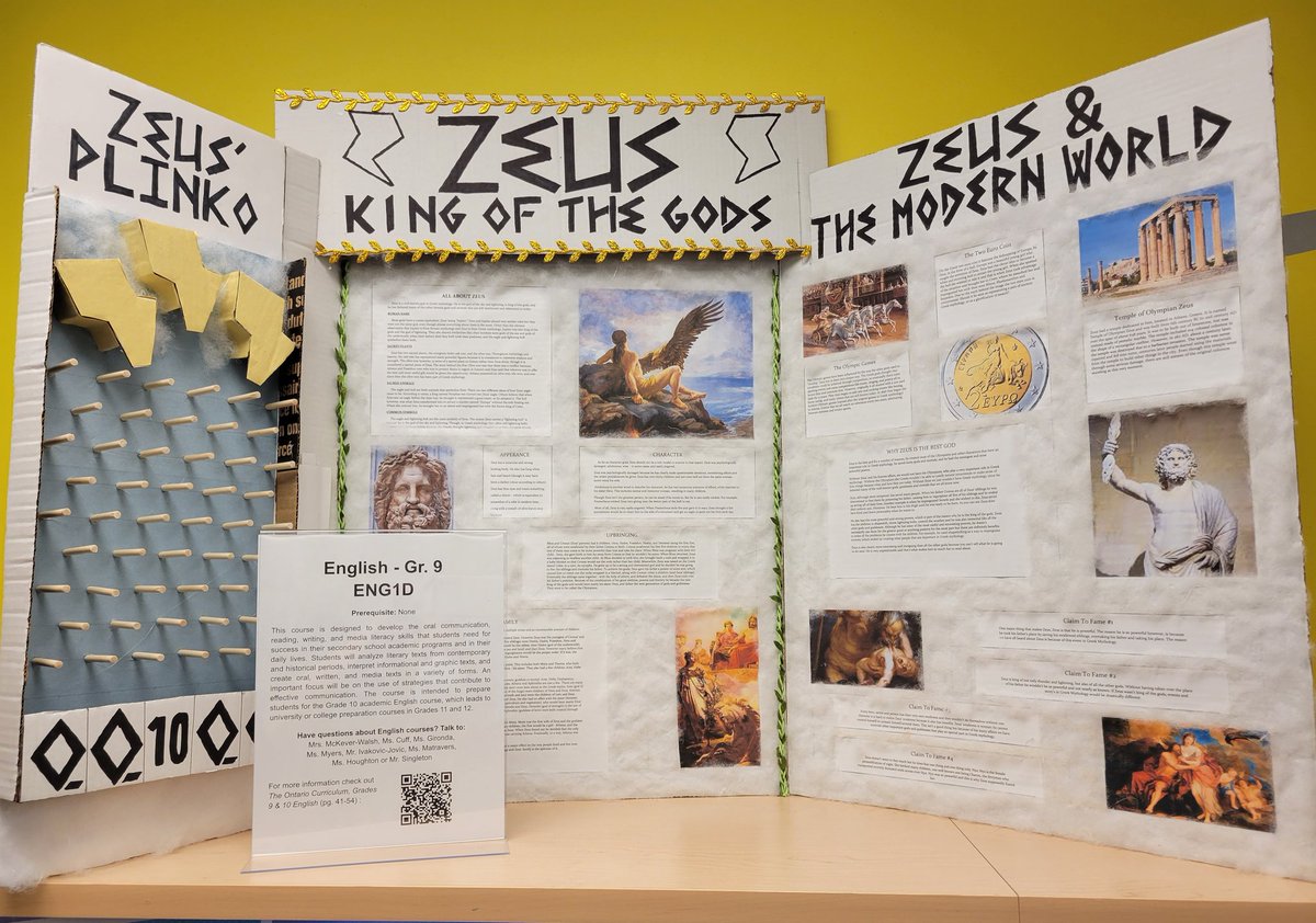 Check out the amazing Greek mythology displays that were created by students in  Mrs. McKever-Walsh's grade 9 English class in first semester! 

They are on display in the library now!

<a href="/KellyKlalonde/">Kelly Lalonde</a> <a href="/mrsashleyhilli1/">ahillier</a> <a href="/bmillsap8/">Brent Millsap</a>