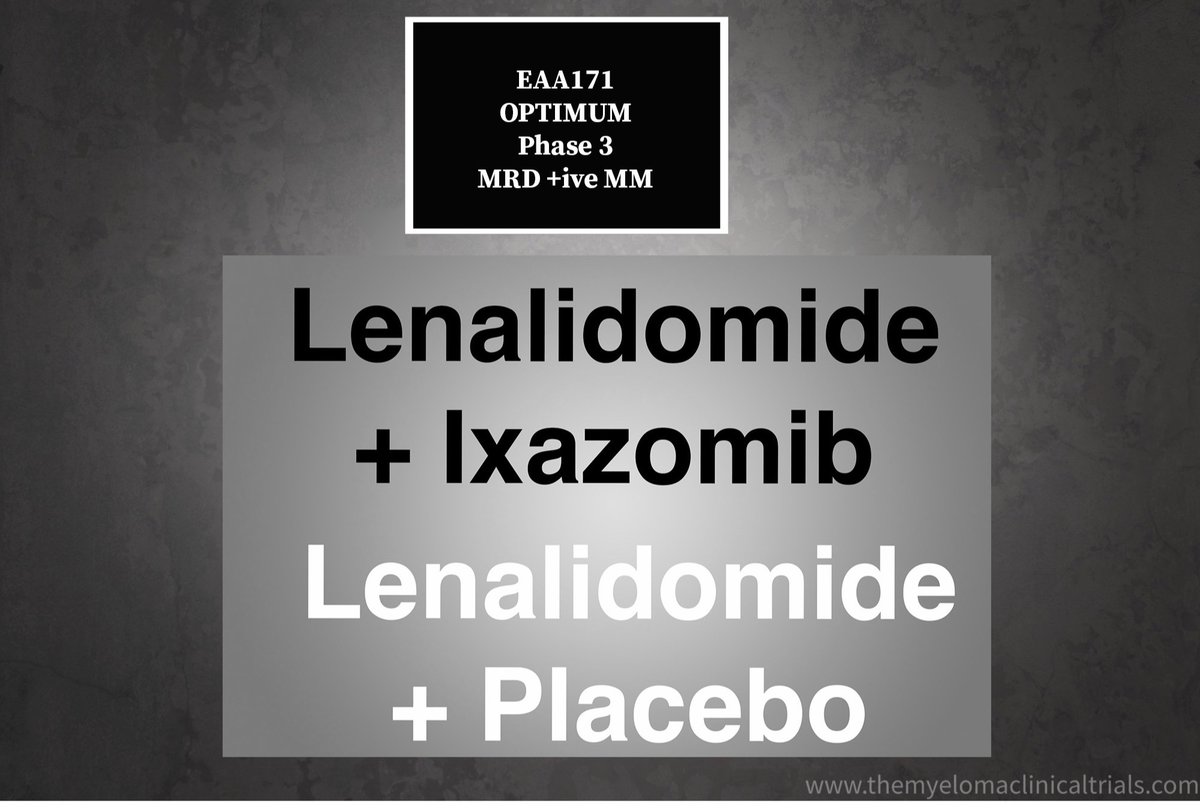 Multiple Myeloma Clinical Trials - Data Driven Individualized Treatments for every patient - Pathway towards cure - EAA171-OPTIMUM
#curemyeloma #multiplemyeloma #endcancer https://t.co/ZHZtV1wRe0 https://t.co/ngFqHsQp5P https://t.co/QqQZe10OxV