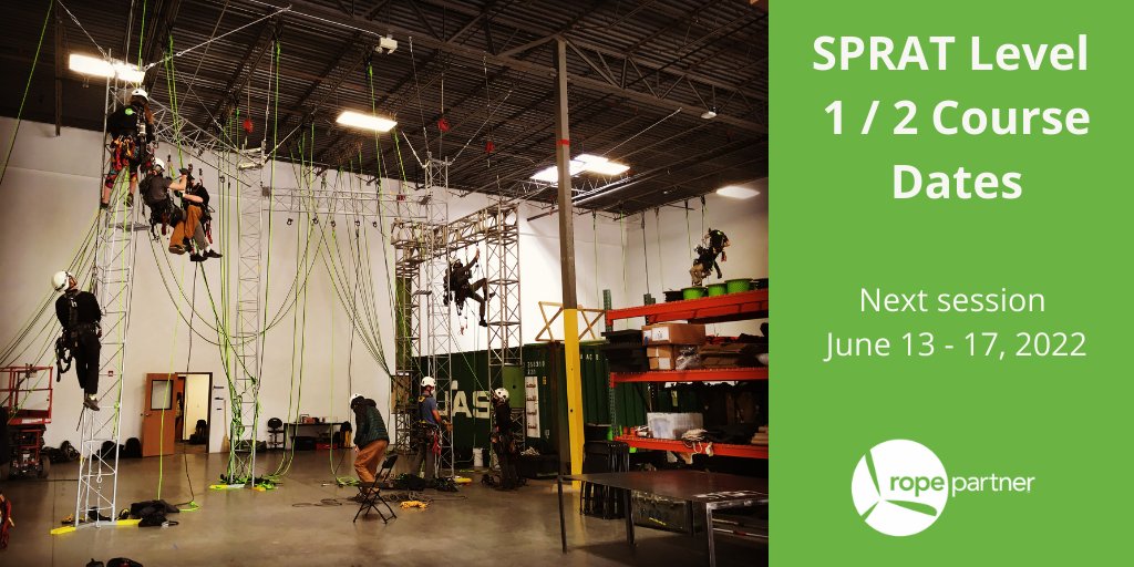 RopePartner's tweet image. We have been certifying rope access technicians since 2002. At each level of our training courses, you will learn both how to perform rope maneuvers and rescues as well as how to analyze rope access systems. Join us in June for our next course: 
ropepartner.com/rope-access-tr…