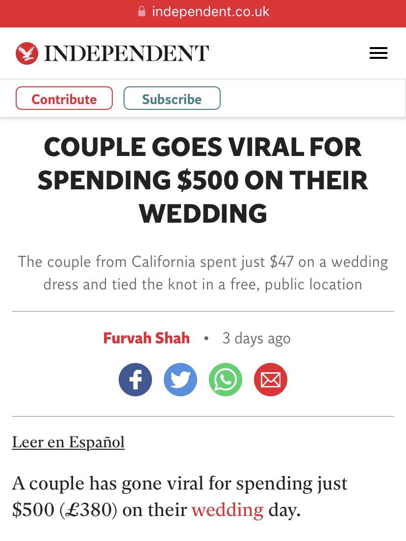This has to be the most amazing thing we’ve seen this week. We spent so much when we got married in 2015 (it could’ve been a House Deposit😩)..

…and really thinking about it now, we probably didn’t need to spend half the money we did.