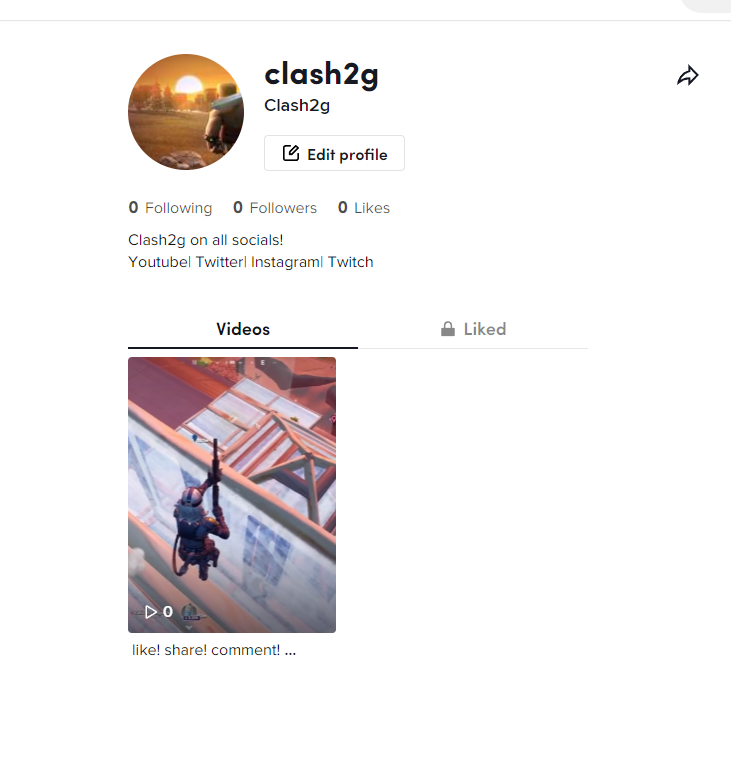 Clash2g_'s tweet photo. I just made a new tiktok account.
 come check it out!
#Fortnite #FortniteChapter3Season2 https://t.co/wNU4lq20UH