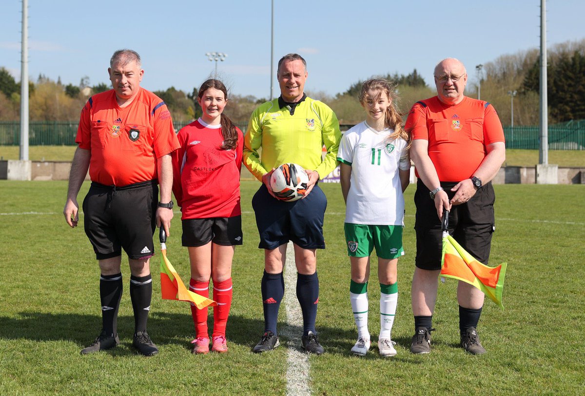 Our Northeast Girls Centre of Excellence hosted their very first game day yesterday vs Donegal. 

A special occasion marked by the opportunity to wear the Irish jersey. 

Hopeful of inspiring the group to maybe go on and represent the girls in green. 

⚽️🇮🇪🎓