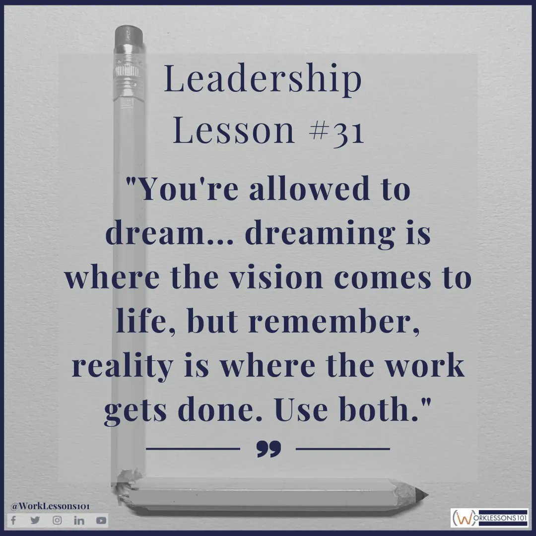 worklessons101's tweet photo. I'm a planner…. I'm a dreamer…
My best work comes together when my dreams touch reality and break down into actionable steps through my strategic plan I developed; then, I execute the heck out of it!
#WorkLessons101
#Careers #CareerDevelopment #CareerAdvice #dreams #courage https://t.co/IF0z0293cn