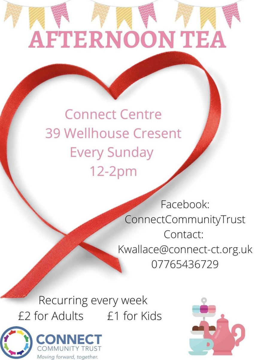Join us for Afternoon Tea at The Connect Centre, every Sunday 12-2pm - no booking required! <a href="/KW_Connect/">Kimberley Wallace</a>