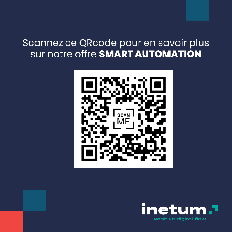 inetum_fra's tweet photo. [#RPA] Les nouveaux 𝐒𝐦𝐚𝐫𝐭 𝐀𝐮𝐭𝐨𝐦𝐚𝐭𝐢𝐜𝐢𝐞𝐧𝐬 d’Inetum conçoivent un processus d’automatisation de bout en bout et en assurent la supervision.
 
Vous souhaitez en savoir plus sur nos métiers ? 
Postulez ici 👇