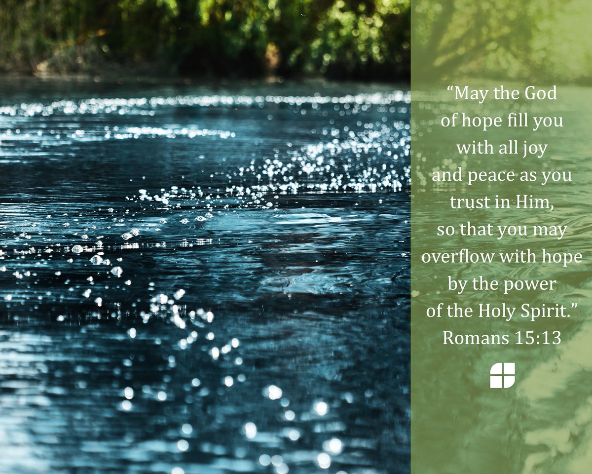 SaintAgnesNews's tweet photo. "May the God of hope fill you with all joy and peace as you trust in Him, so that you may overflow with hope by the power of the Holy Spirit." Romans 15:13 #FridayScripture #joyandpeace #trustinhim https://t.co/HaHROJ3pmm