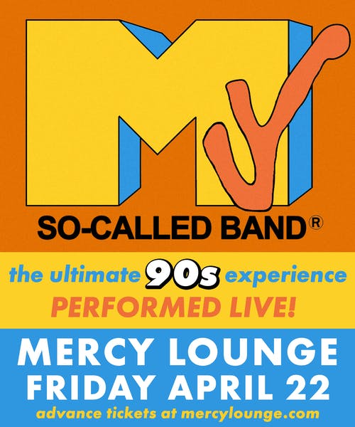 90s babies rejoice... and literally everyone who likes to have fun 🎉. My So-Called Band: The Ultimate 90's Experience is throwing their last Cannery Row event TONIGHT in Mercy Lounge. Doors 8, show 9! Tix: bit.ly/36F4vwo