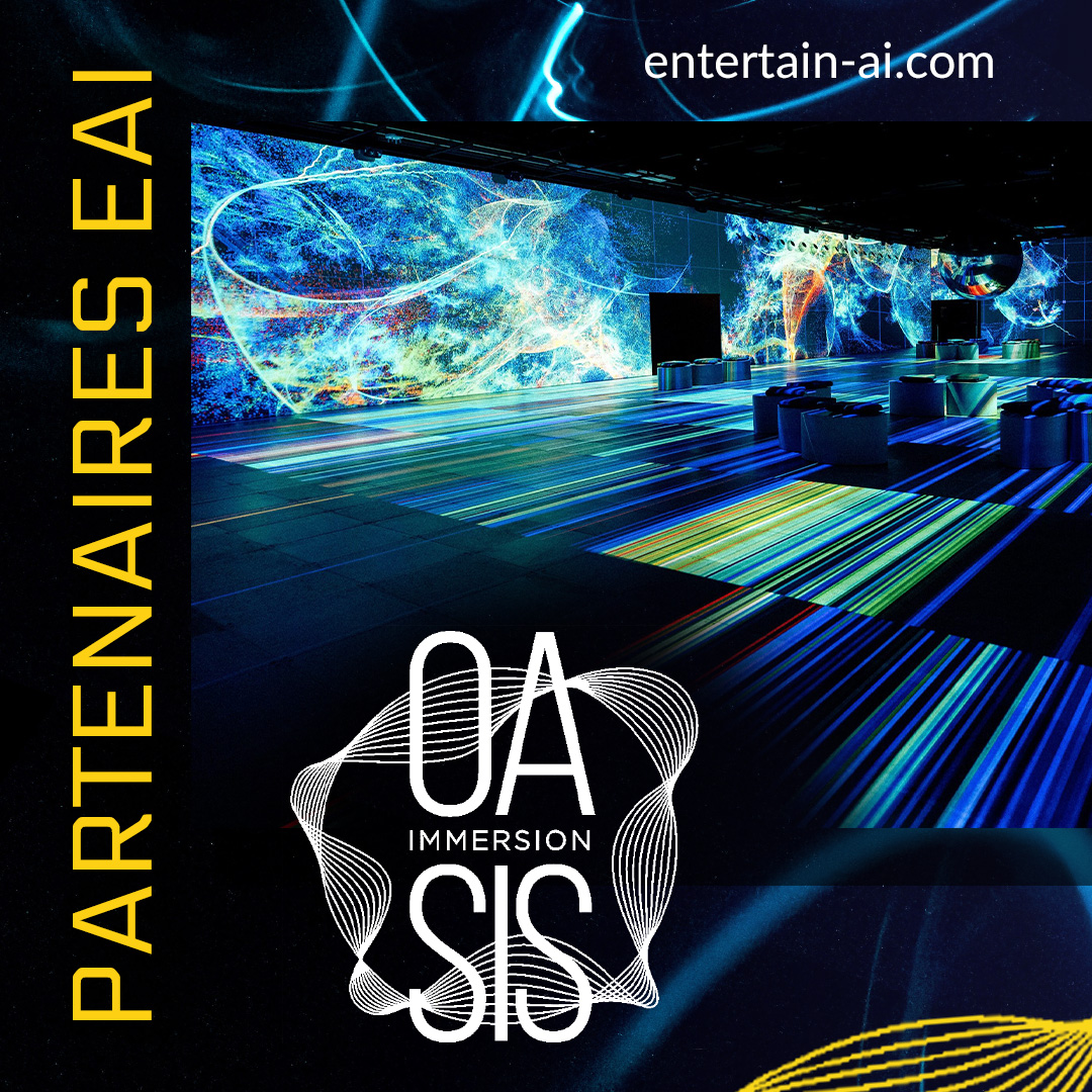 entertain_ai's tweet photo. Rejoignez-nous les 14 et 15 juin prochains à @oasisimmersion au @Palais_Montreal pour le rassemblement international #EAI2022

Billetterie: https://t.co/uLZiYjAunQ https://t.co/TIoW2G6wsv