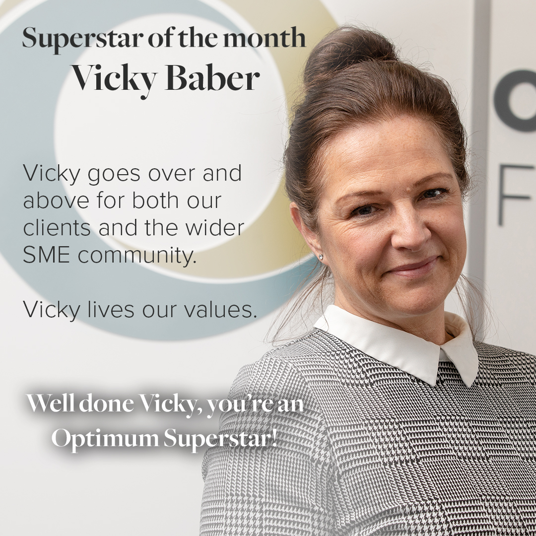 A massive well done to Vicky for being named our Optimum Superstar. Vicky works tirelessly in our collections team to ensure each of our clients’ incoming funds are verified, allocated and ready to be used when needed. https://t.co/gjJOtVJ7Dg