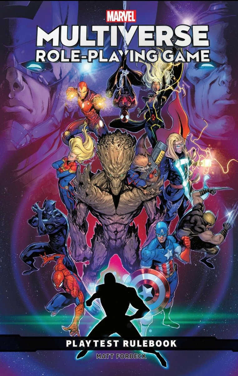 CDGallantKing's tweet photo. The new #MarvelRPG rules are out. One of my very first games was the old FASERIP version. I really want to like this but I have my apprehensions.
Anyone else have thoughts?
#ttrpg #rpg #Marvel #multiverse #d616 https://t.co/4X91fO2LgH