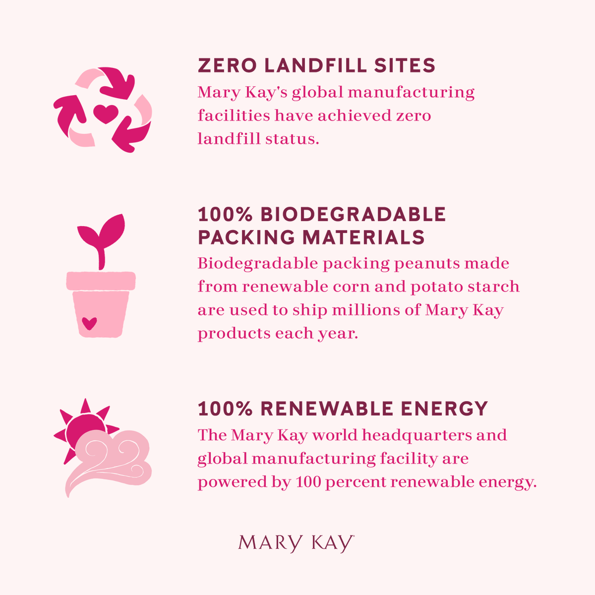 MaryKay's tweet photo. #EarthDay inspiring you to go green? Try Pink! As part of our Pink Doing Green initiative, we’re doing our part to sustain the earth’s resources for future generations. 🌎💕 https://t.co/hSsqXpXADs  #MaryKay https://t.co/lZiuRNPmCR
