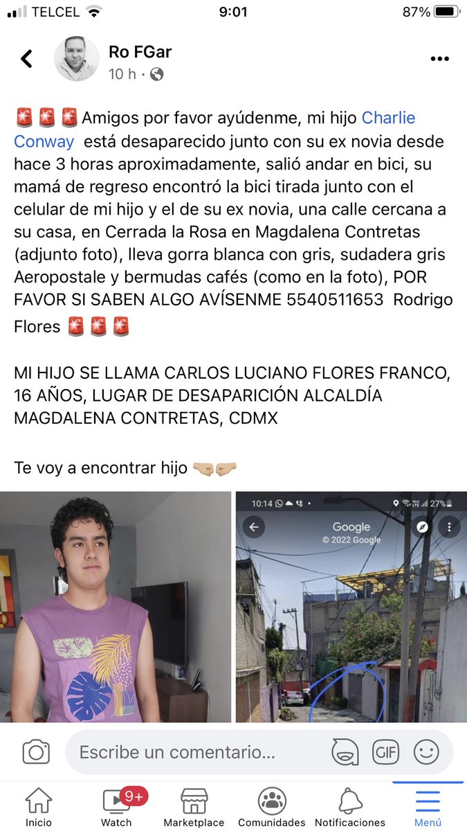 AlexQuiroz09's tweet photo. Ayuden a difundir por favor! Urge encontrar a Charly. https://t.co/H21MqKZJVN