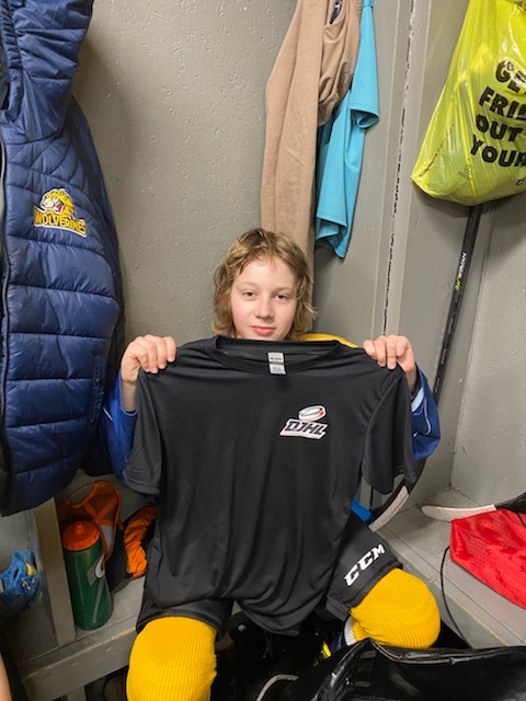 You would be hard pressed to find a better shot than the one #17 Nathan Morgan unleashed right at the end of the first period - he gets the DJHL play of the game for that rocket!