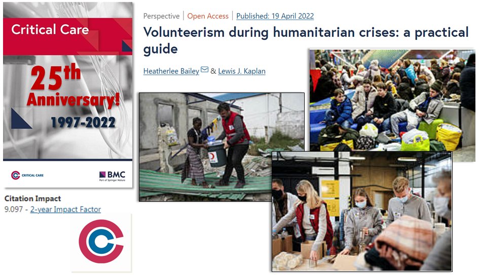MohamedBoufarss's tweet photo. New OA post: New OA post: New OA post: #CritCare #OpenAccess
How to improve #medical_education and professional development to support #humanitarian_aid #volunteerism https://t.co/MEiuWZ8SGr
@jlvincen @ISICEM #FOAMed #FOAMcc #BMC #ICU #disaster #confl… https://t.co/y7sanzdhi2