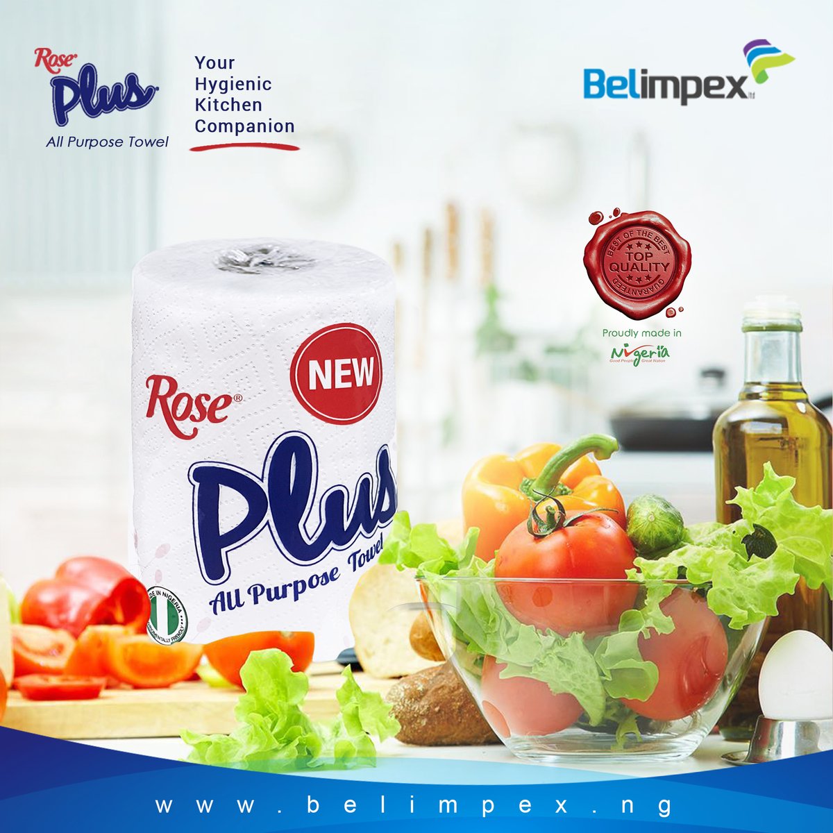 belimpexlimited's tweet photo. Not only is Rose Plus towel great for keeping things neat and tidy, it is also safe to use with foods - the perfect hygienic kitchen companion!
#Roseplus #Roseplustowel #Belimpex https://t.co/z4SsfUX5nz