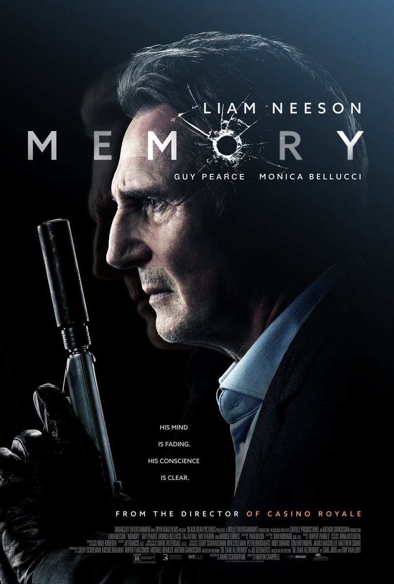 MEMORY - APRIL 29th 🎥🍿💥#LiamNeeson #MartinCampbell #MonicaBellucci #GuyPearce