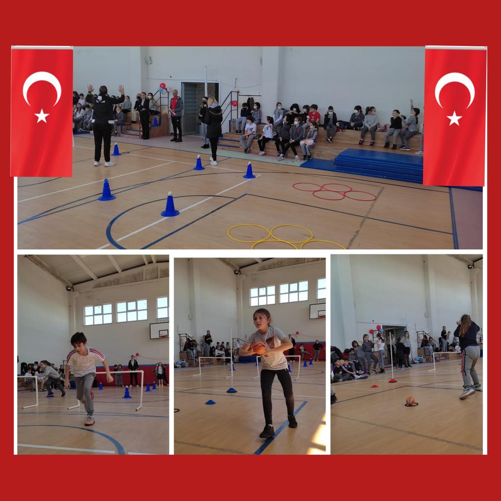 corlubk's tweet photo. İlkokul öğrencilerimiz 23 Nisan Ulusal Egemenlik ve Çocuk Bayramı haftasını spor etkinlikleri ile coşkulu şekilde kutladılar. 🤸‍♂️🎈 https://t.co/Le0qLk4MSx