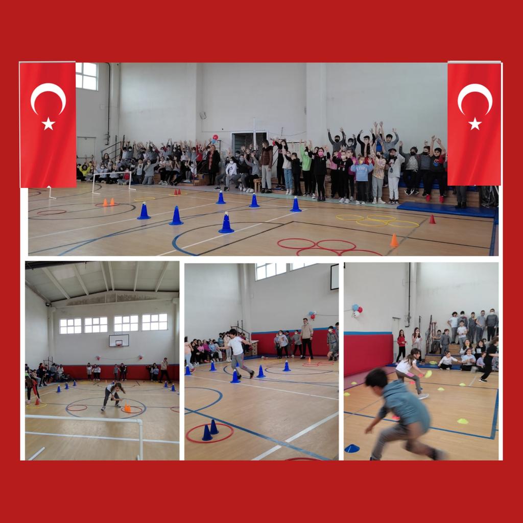 İlkokul öğrencilerimiz 23 Nisan Ulusal Egemenlik ve Çocuk Bayramı haftasını spor etkinlikleri ile coşkulu şekilde kutladılar. 🤸‍♂️🎈