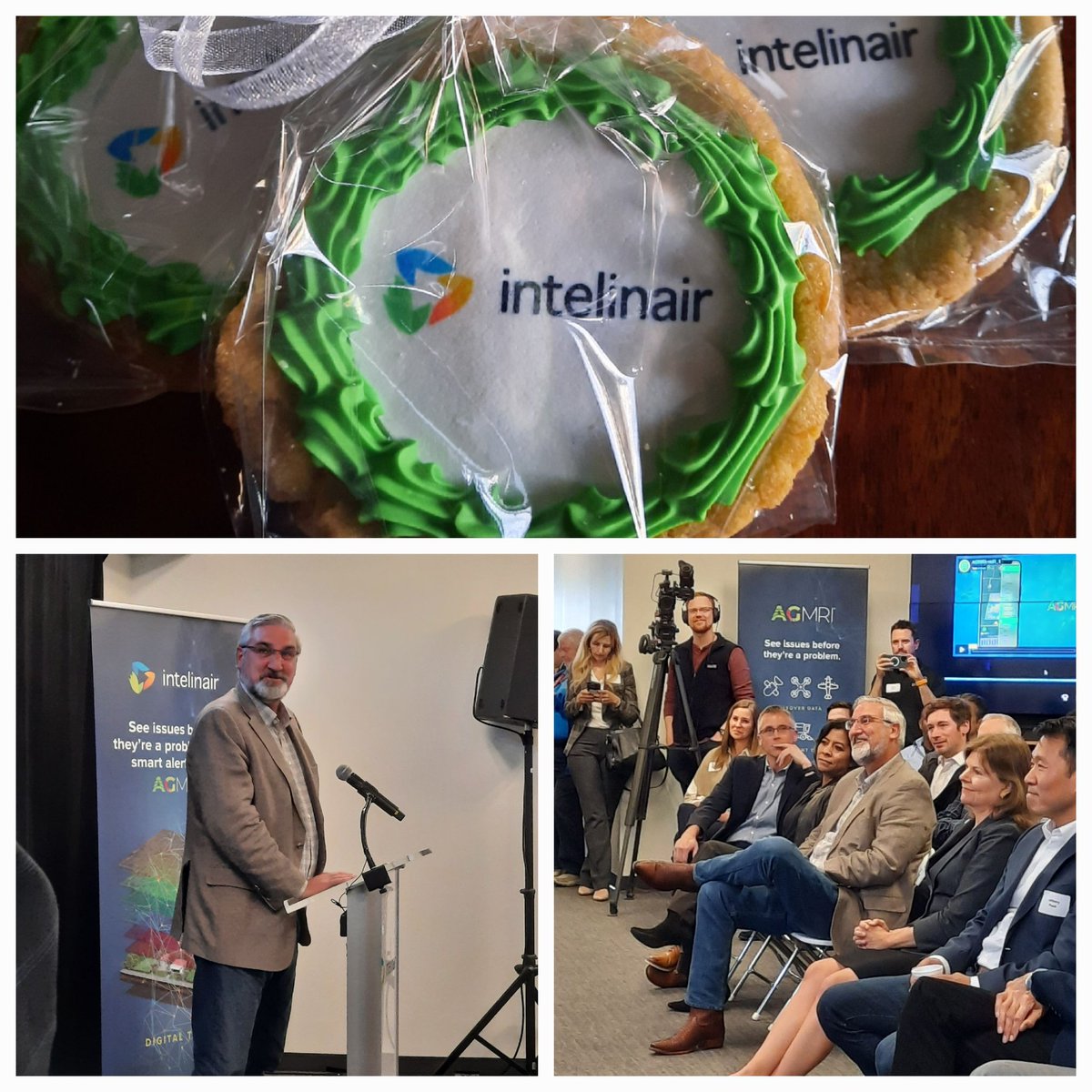 Big day at Intelinair's grand opening of Indianapolis headquarters! We hosted several government and business leaders including Gov Holcolmb.