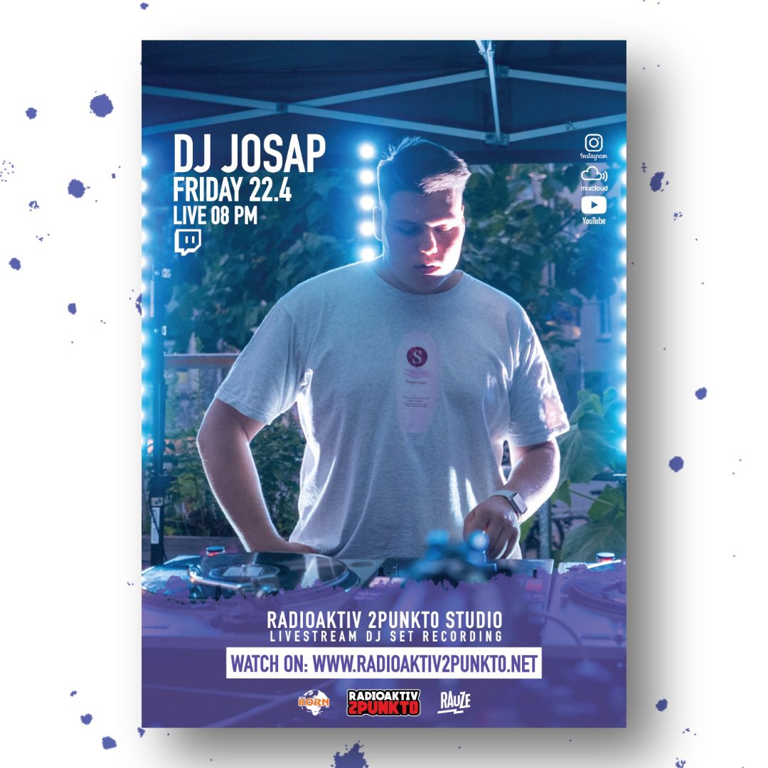 LIVESTREAM DJ SET RECORDING GUEST DJ JOSAP #radioaktiv2punkt0 #musikhauskorndresden #dresden #dresdenneustadt #dresdencity #livestream #livemusic #live #podcast #onair #music #partymusic #listentothis #goodmusic #dj #djset #clubkultur #supportyourlocal #klubnetzdresden