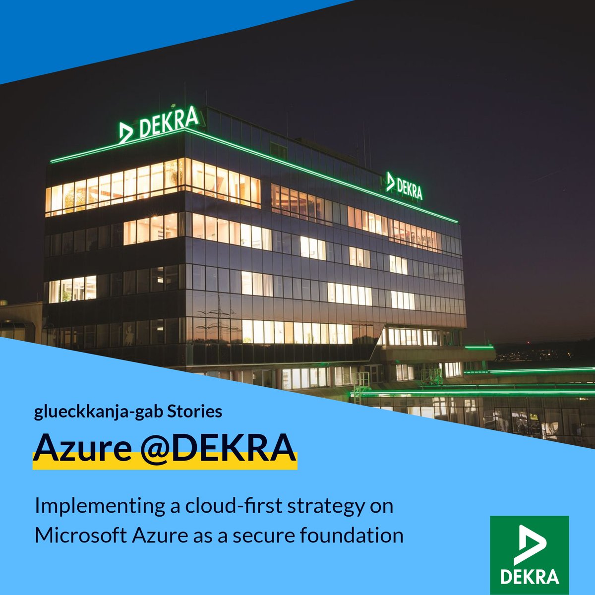 glueckkanja_'s tweet photo. Discover first-hand how @glueckkanjagab helped @DEKRA_Germany build an enterprise #AzureLandingZone in just 3 months https://t.co/MjELVvgTLq. And if this article convinced you, don't miss our Webcast Friday on #AzureFoundation next week https://t.co/WdWjIbnvVT. https://t.co/p5RA5vzMq1